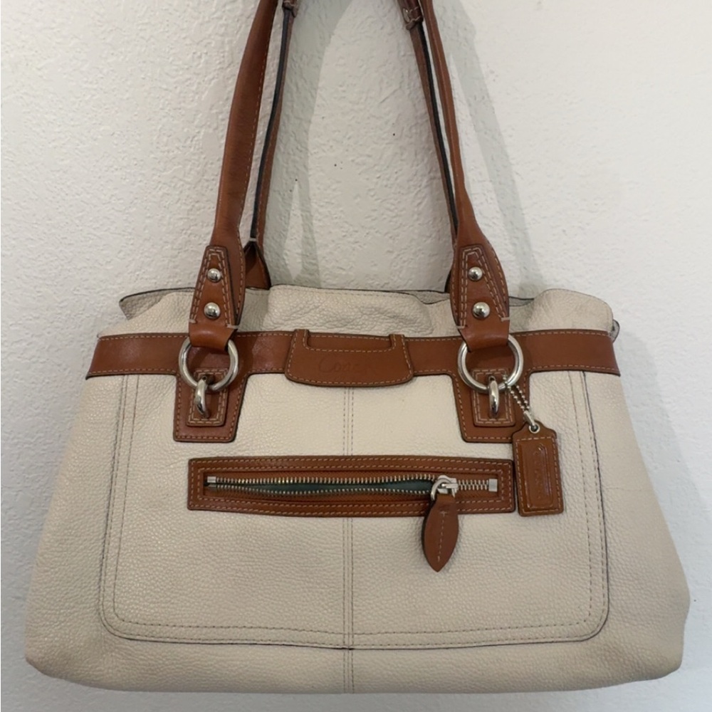 Coach “Penelope” cream vintage bag